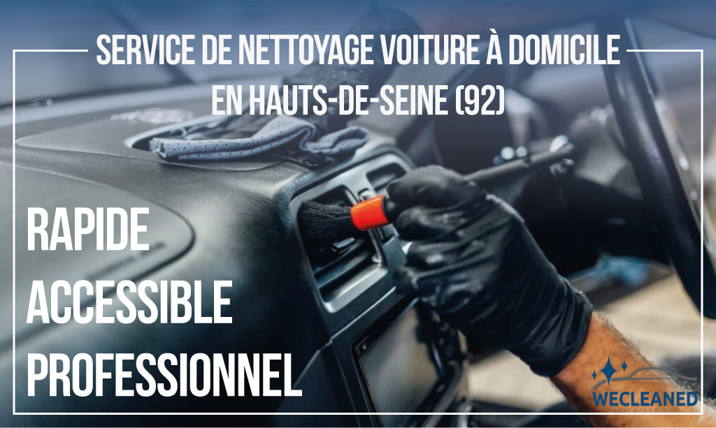 nettoyage voiture à domicile à Hauts-de-Seine (92)