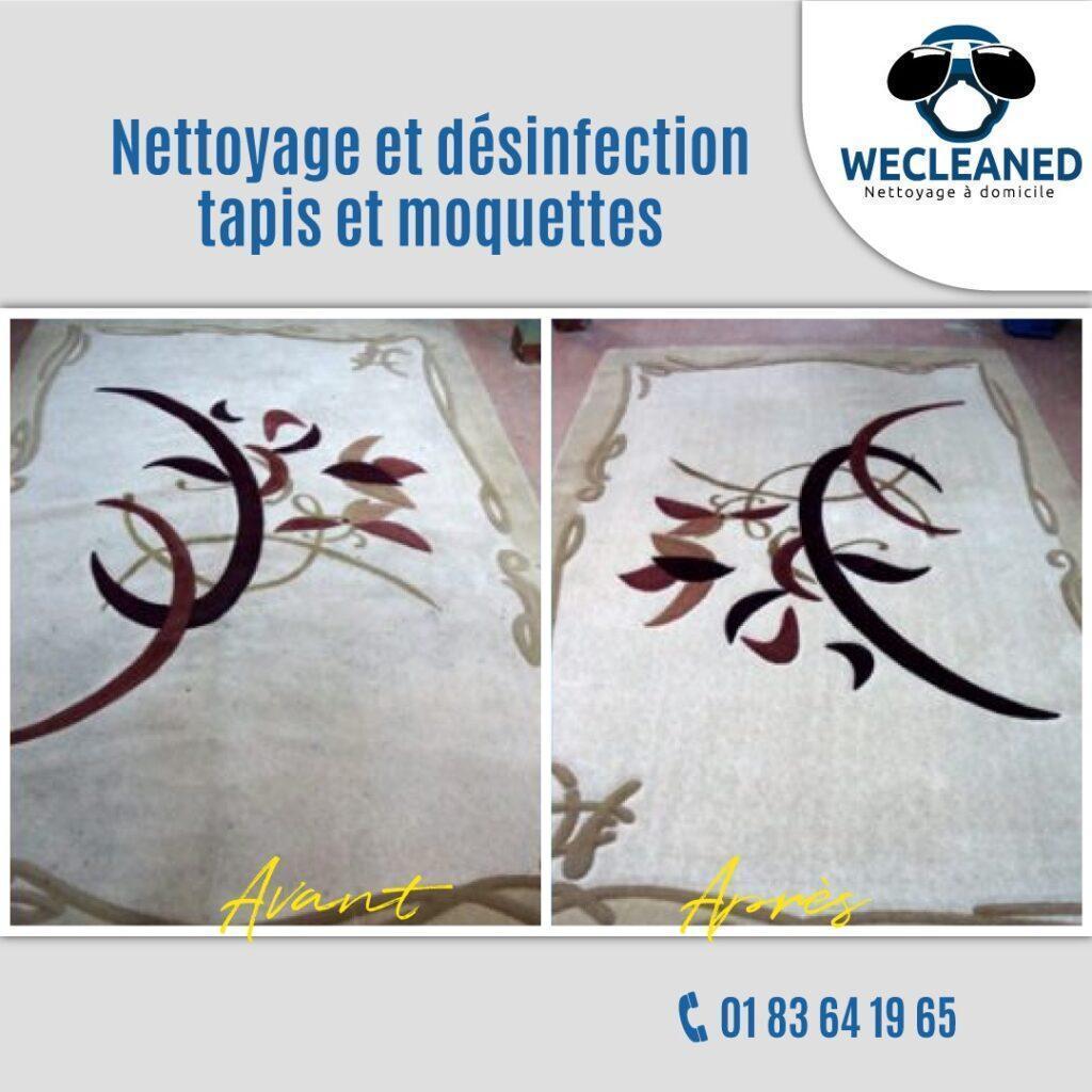 Nettoyage tapis à domicile : Avant/Après