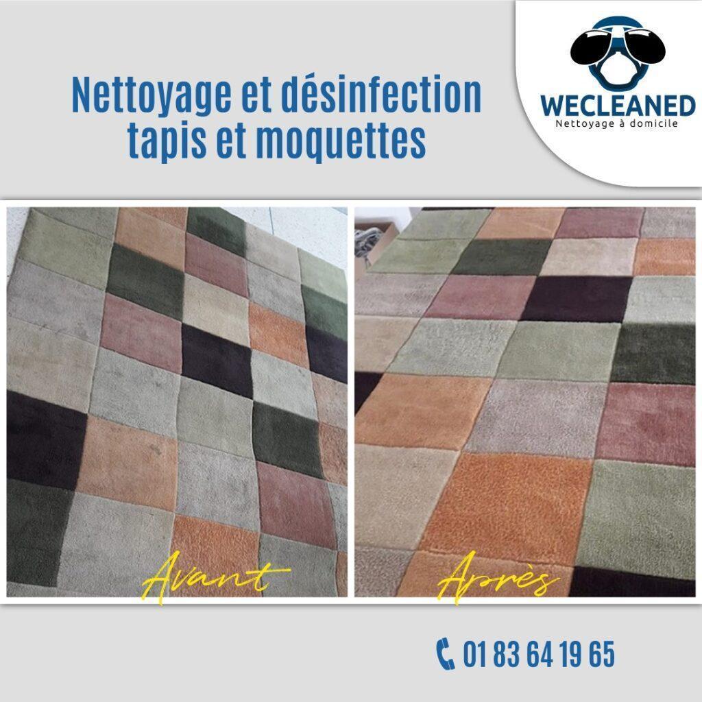 Nettoyage tapis à domicile : Avant/Après