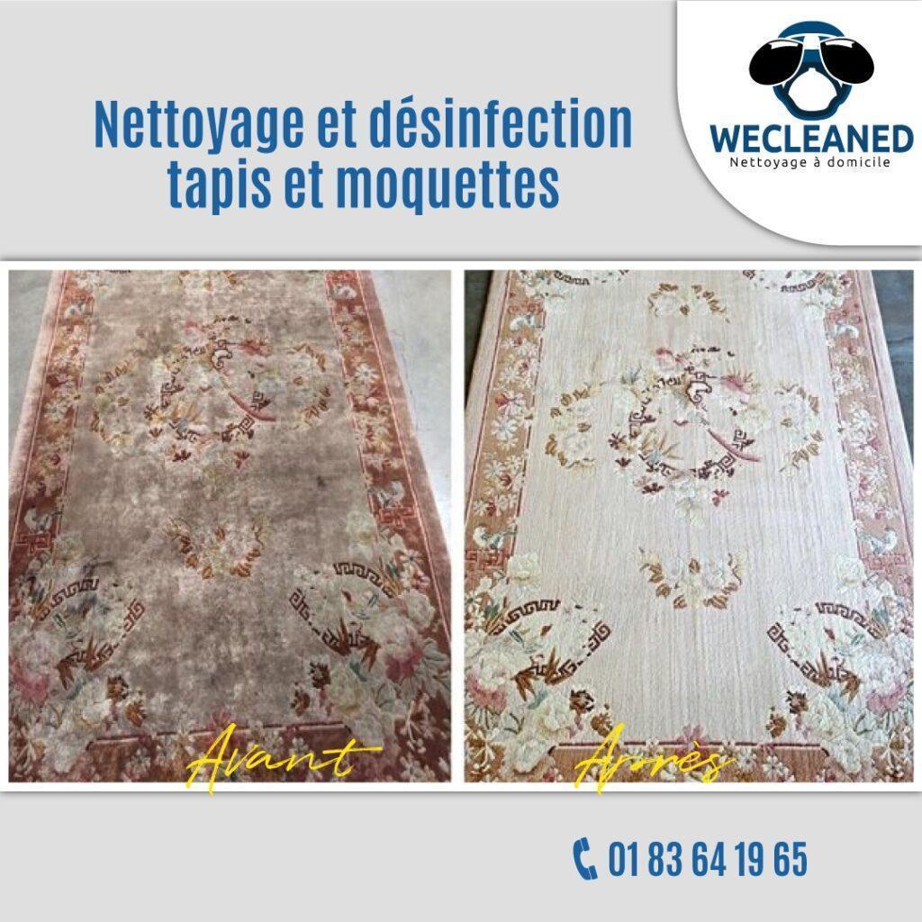 Nettoyage tapis à domicile : Avant/Après