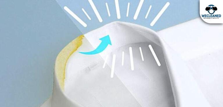 Comment reblanchir un col de chemise jauni?