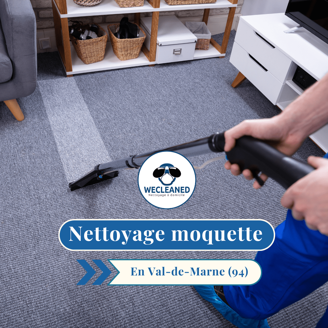 Nettoyage de moquette professionnel en Val-de-Marne (94) par WeCleaned.