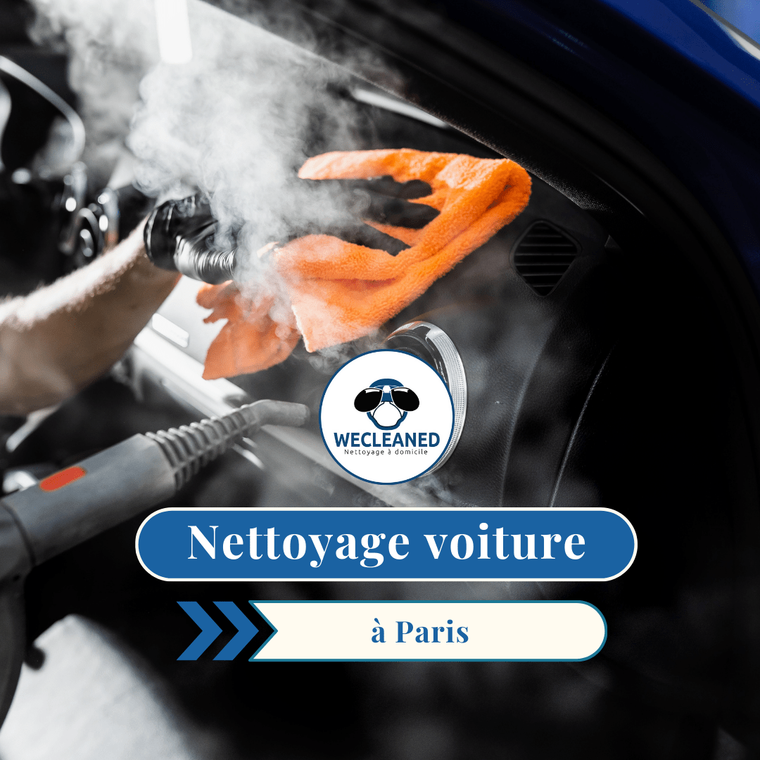 Nettoyage voiture de luxe à domicile dans un parking parisien