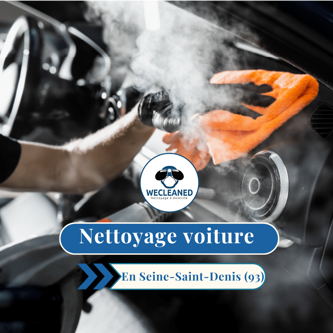 Nettoyage voiture à domicile en Seine-Saint-Denis (93) dans un quartier moderne