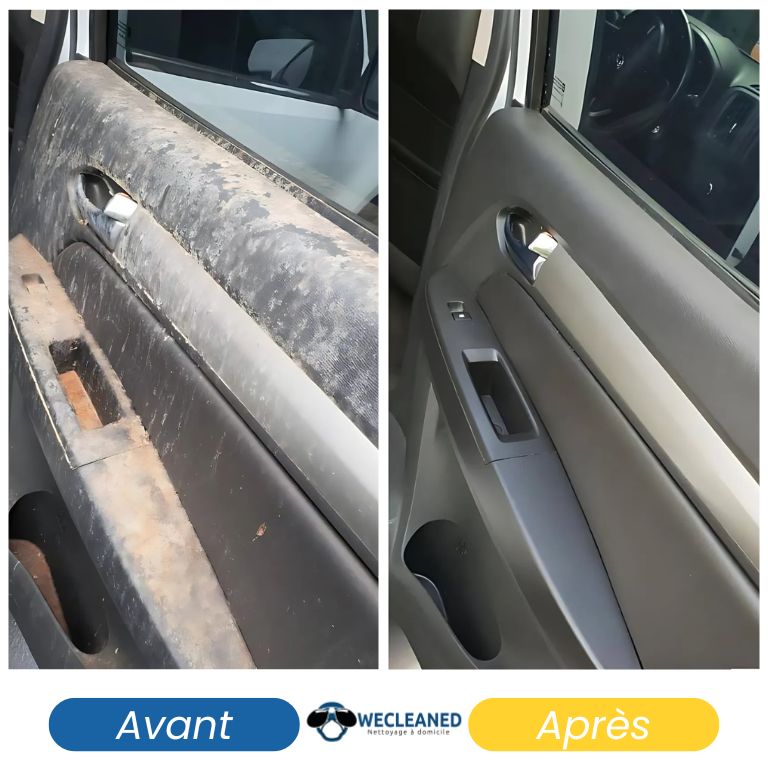 Désinfection de l'habitacle d'un véhicule familial