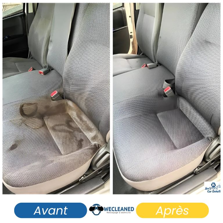 Lavage extérieur sans eau d'une berline de luxe
