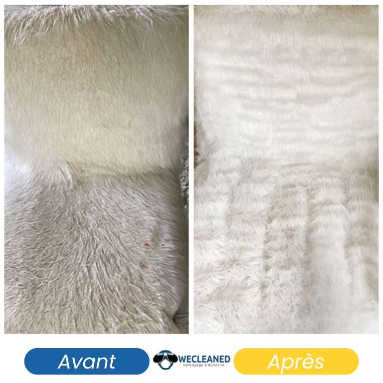 Nettoyage fauteuil à domicile avant après - Résultat 3